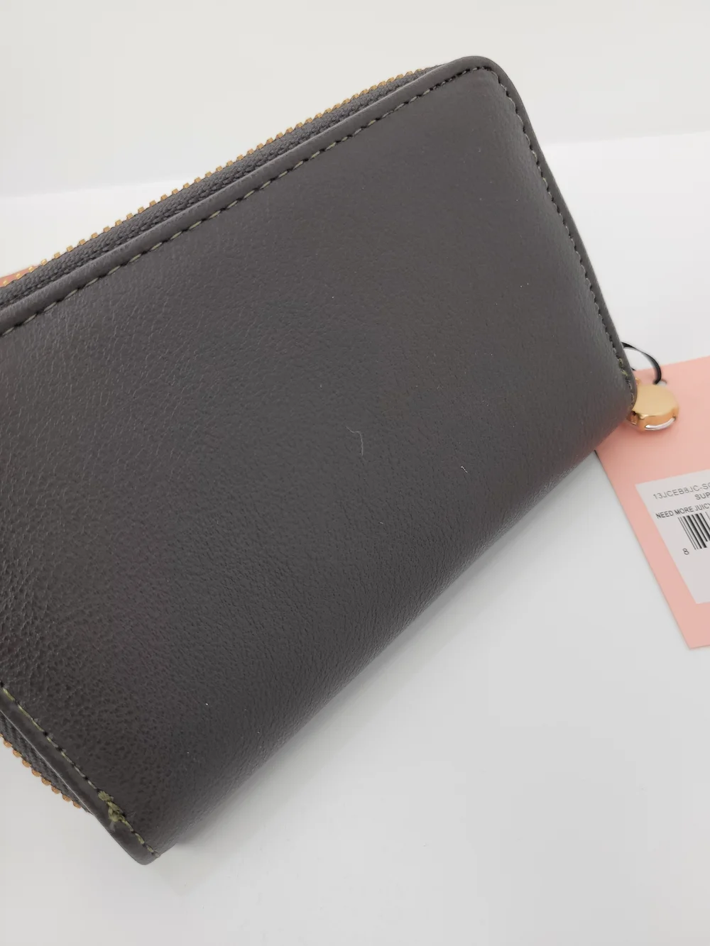👉✨️Juicy Couture Super  Green Need Nore Juicy  Zip Velour Wallet